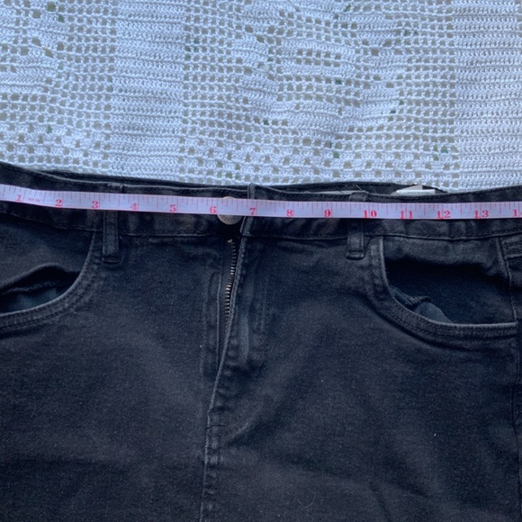Streetwear Society Black Demin Skirt Size L - Picture 2 of 5